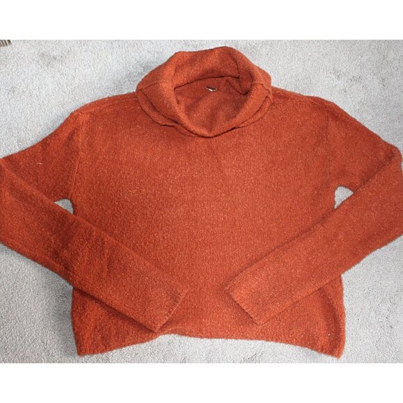 Free People - We The Free Stormy Pullover in Terracotta, Cowl Neck, Med - Picture 3 of 10